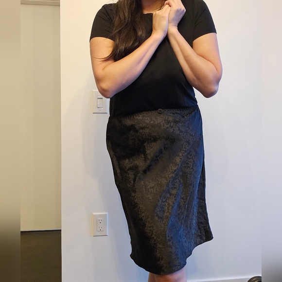 Vintage La Lingerie Half Slip Skirt Black Size Large - Picture 5 of 5